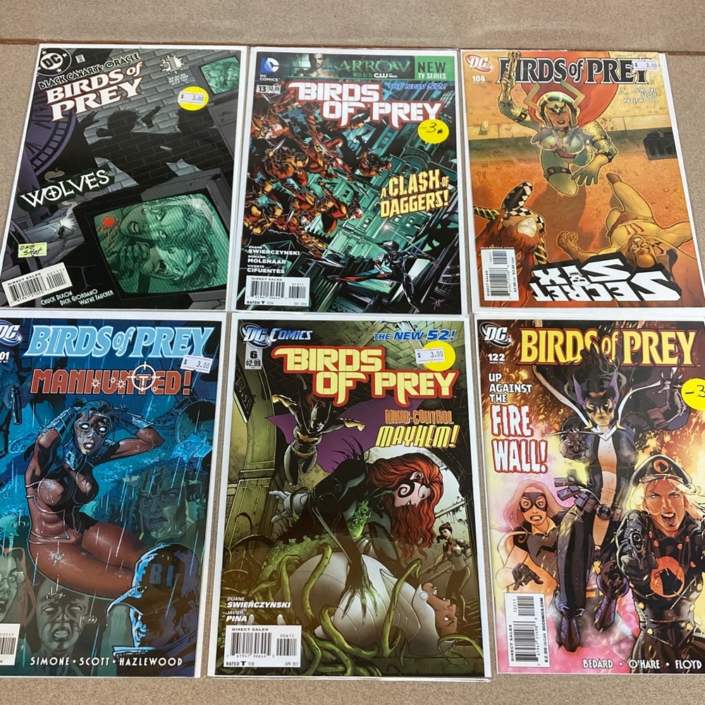 DC Birds of Prey Comic Set - Vibrant Covers